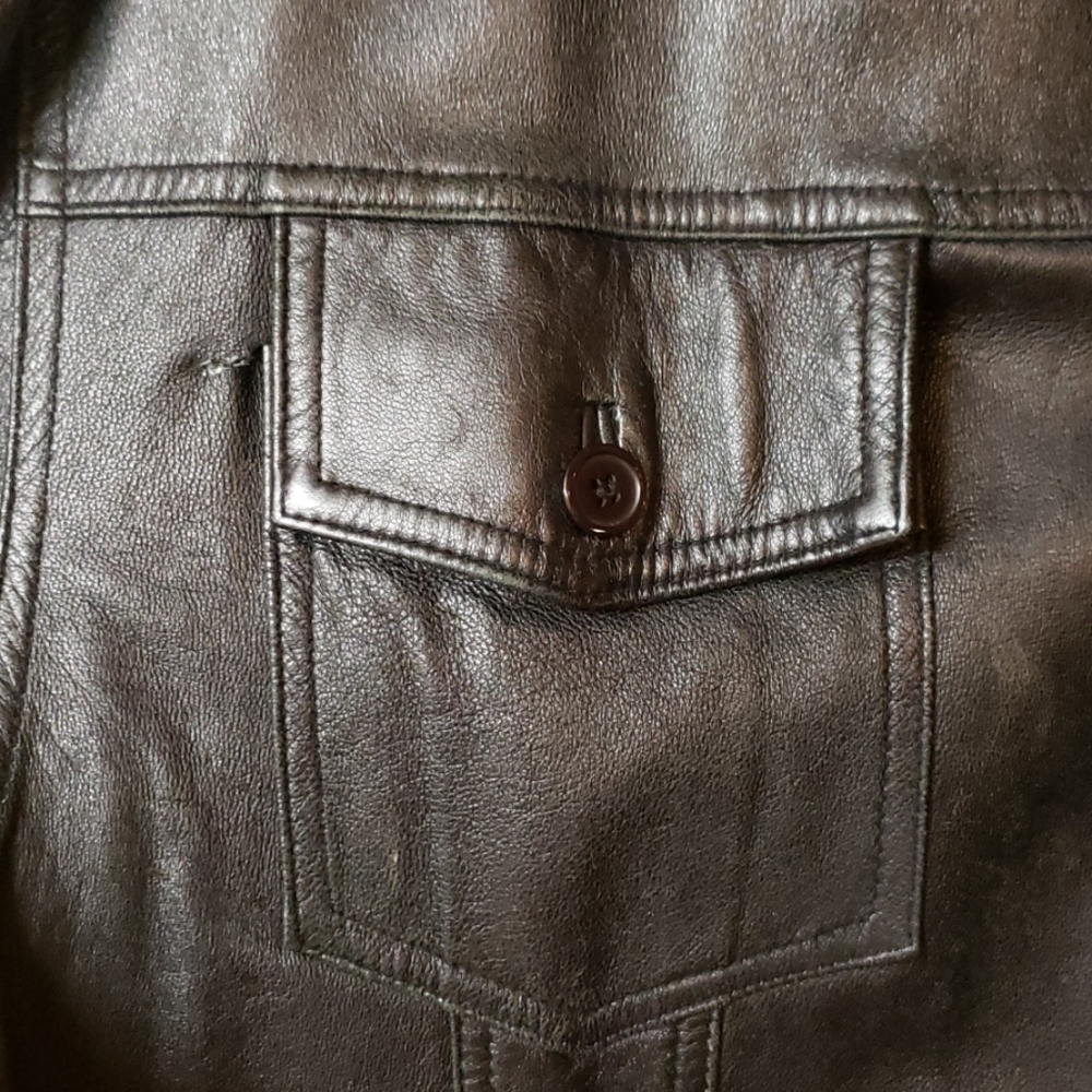 Men's leather jacket - Picture 6 of 7